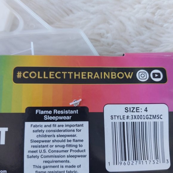 Rainbow High Girl's 3 Piece Short Sleeve Polyester Pajama Set - Picture 4 of 7